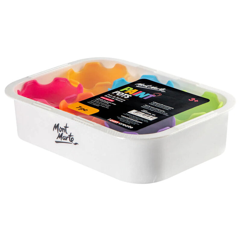 Mont Marte Paint Pot 7pc 六色顏料調色杯盤組