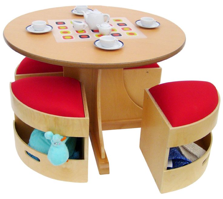 Kids' Theo 4 Seater Table & Stools Set