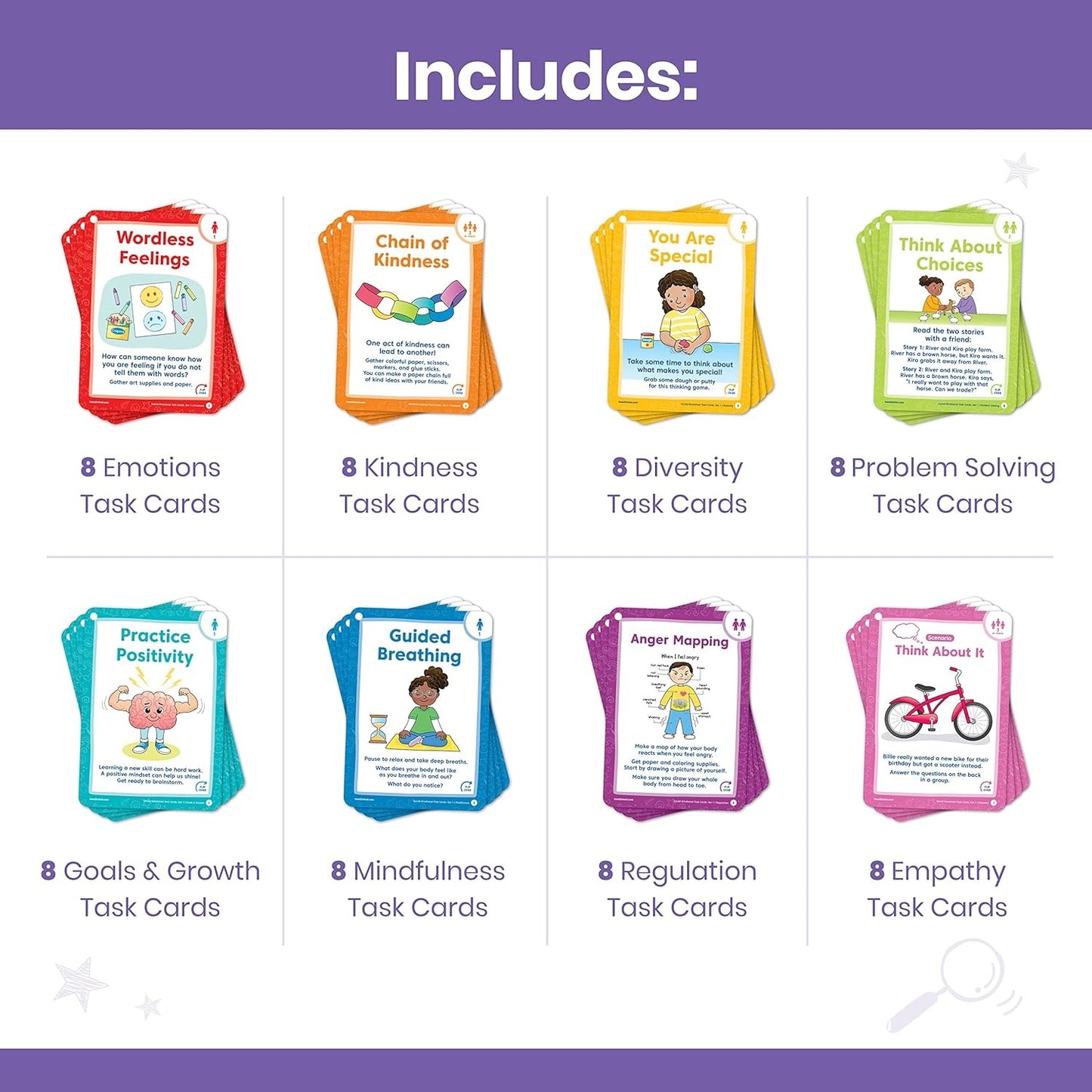 Hand2Mind Social-Emotional Task Cards 社交情緒任務卡 Age 3-5