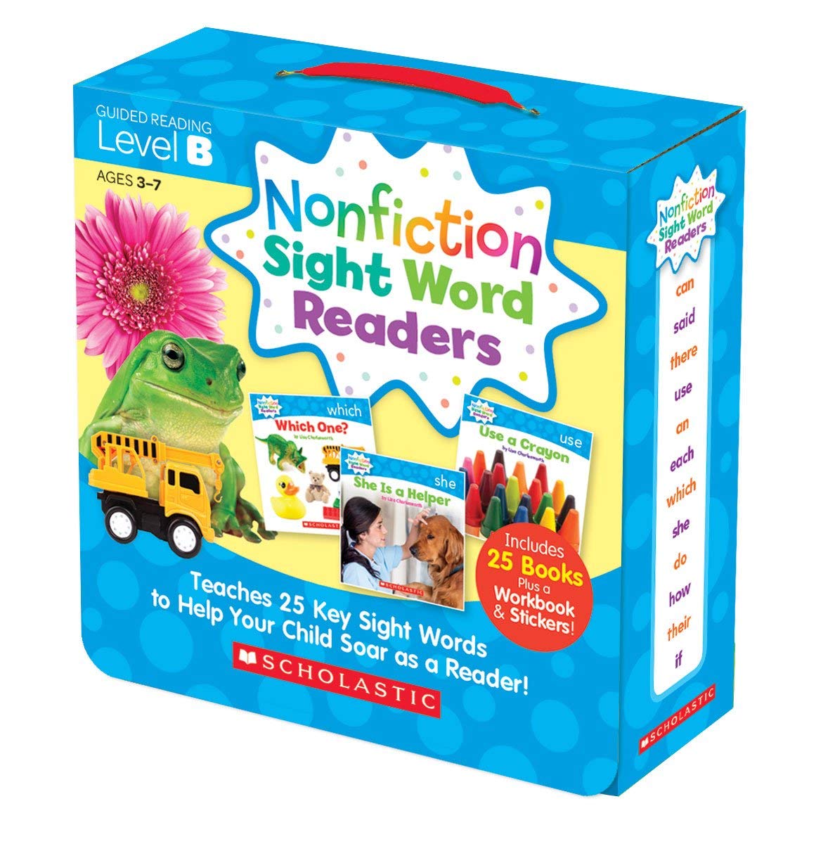 Scholastic Nonfiction Sight Word Reader Set of 25 Book with Workbook, Audio CD & Sticker