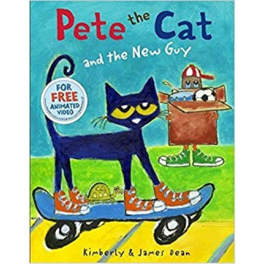 HarperCollins Pete the Cat and the New Guy Picture Book 皮皮貓認識了新朋友 英文繪本