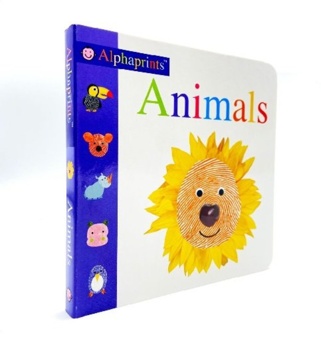 Priddy Books Alphaprints Animals Baby Touchy Feely Board Book 動物 嬰幼兒觸摸紙板書