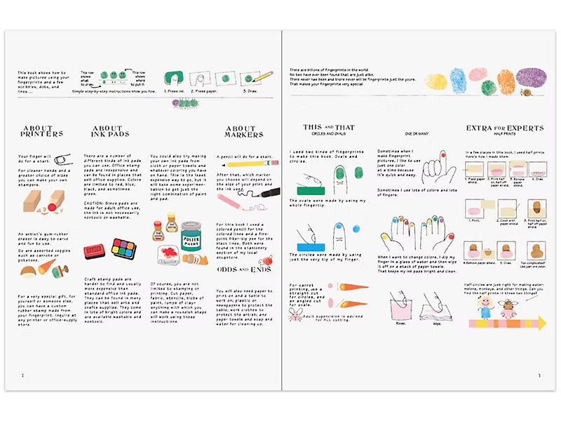 Ed Emberley’s Fingerprint Drawing Book 指印繪畫書