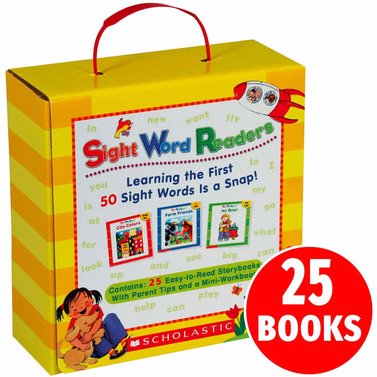 Scholastic Sight Word Reader Set of 25 Books Parent Guild & Workbook 英語常用高頻單字讀本套裝