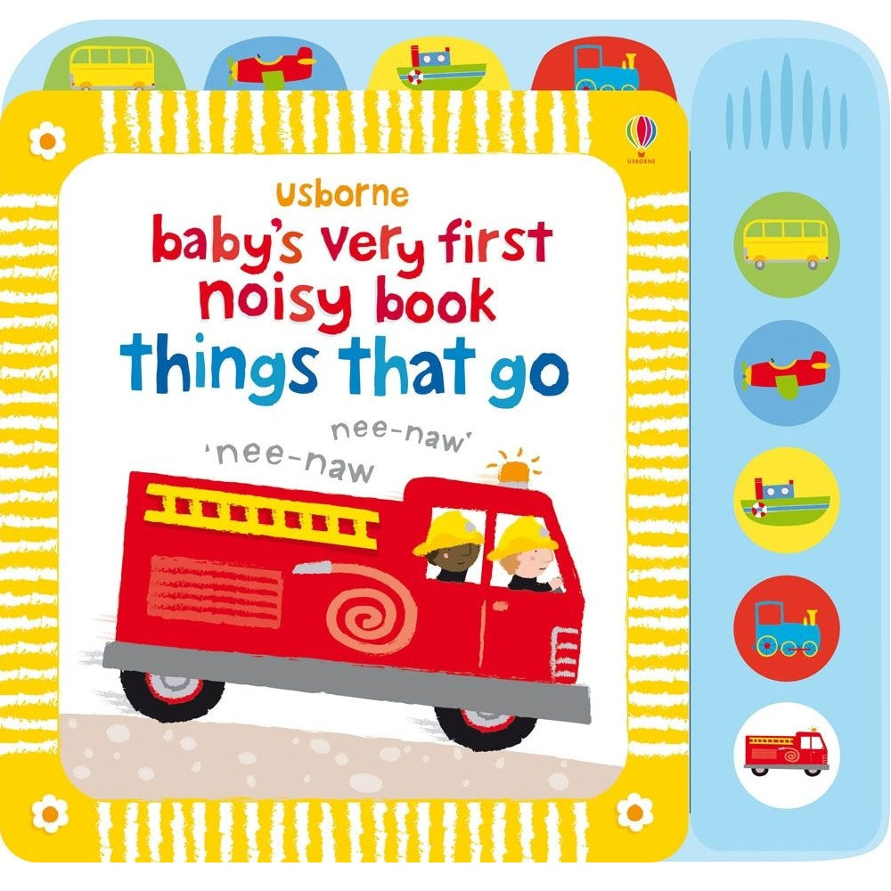 Usborne Baby's Very First Noisy Book Things That Go 寶寶的第一本發聲書：交通工具