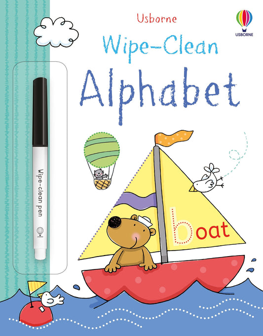 Usborne Wipe-Clean Alphabet Writing Skill Book 可擦寫英文字母寫字訓練書