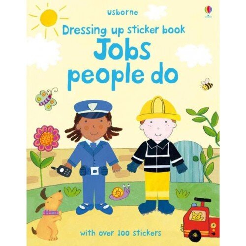 Usborne Dressing Up Sticker Book Jobs People Do