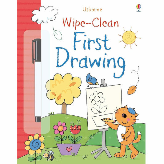 Usborne Wipe-Clean First Drawing Practise Pen Control Activities Book 可擦寫 第一次繪畫 寫字訓練遊戲書