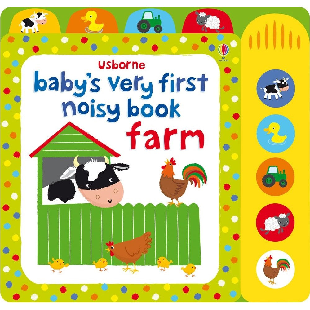 Usborne Baby's Very First Noisy Book Farm Sound Book 寶寶的第一本發聲書：農場