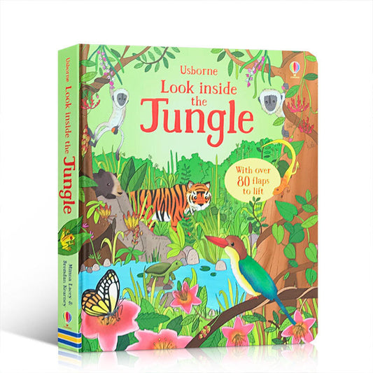 Usborne Look Inside the Jungle森林 揭秘系列翻翻書