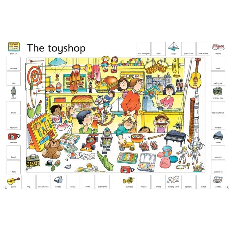 Usborne First Thousand Words in English Sticker Book 最先學的 1000個英語生詞貼紙書