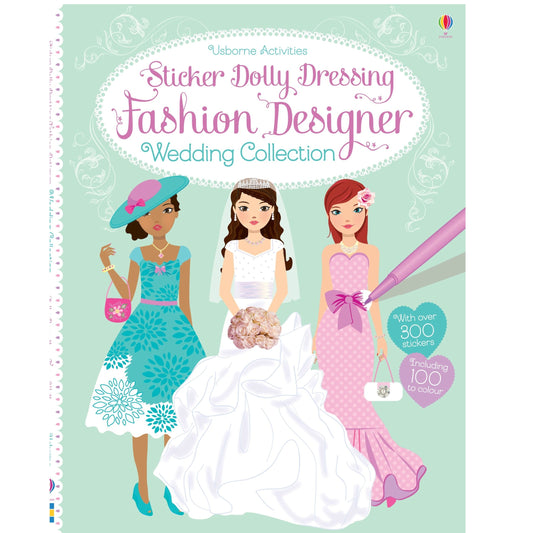Usborne Sticker Dolly Dressing Fashion Designer Wedding Collection 貼紙娃娃時裝設計師 - 婚禮系列貼紙書