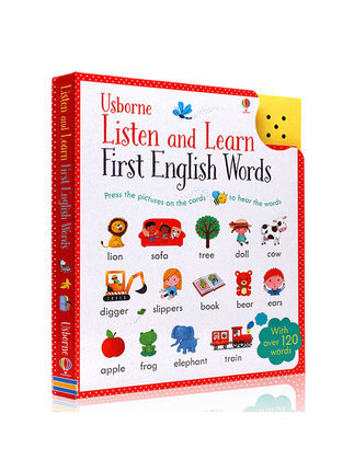 Usborne Listen and Learn First English Words Sound Book 早教英文詞語觸摸發聲書