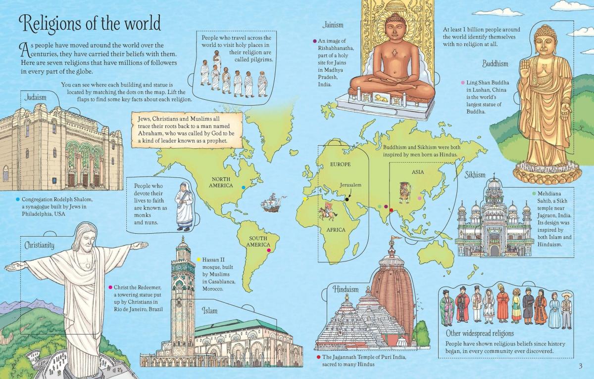 Usborne See Inside World Religions 宗教 深入認識百科翻翻書