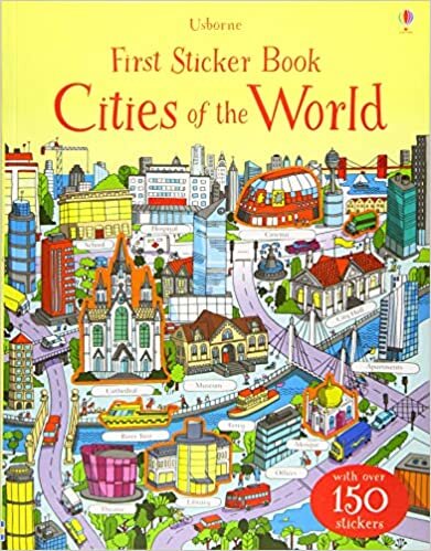 Usborne First Sticker Book Cities of the World First Sticker Book 貼紙書