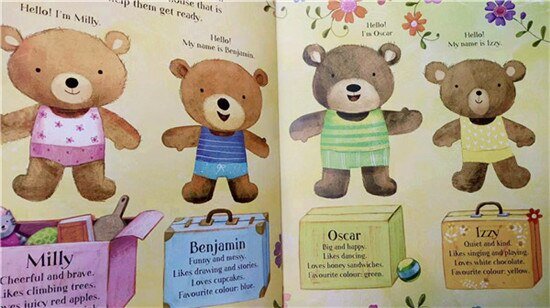 Usborne Dress the Teddy Bears Moving House Sticker Book 裝扮泰迪熊系列 搬家貼紙書