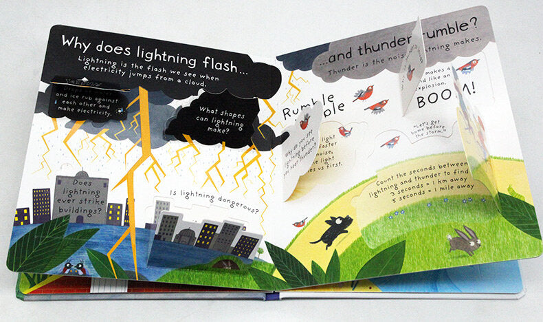 Usborne First Questions and Answers: What makes it rain? 雨水是怎樣形成的? 啟蒙問答翻翻書