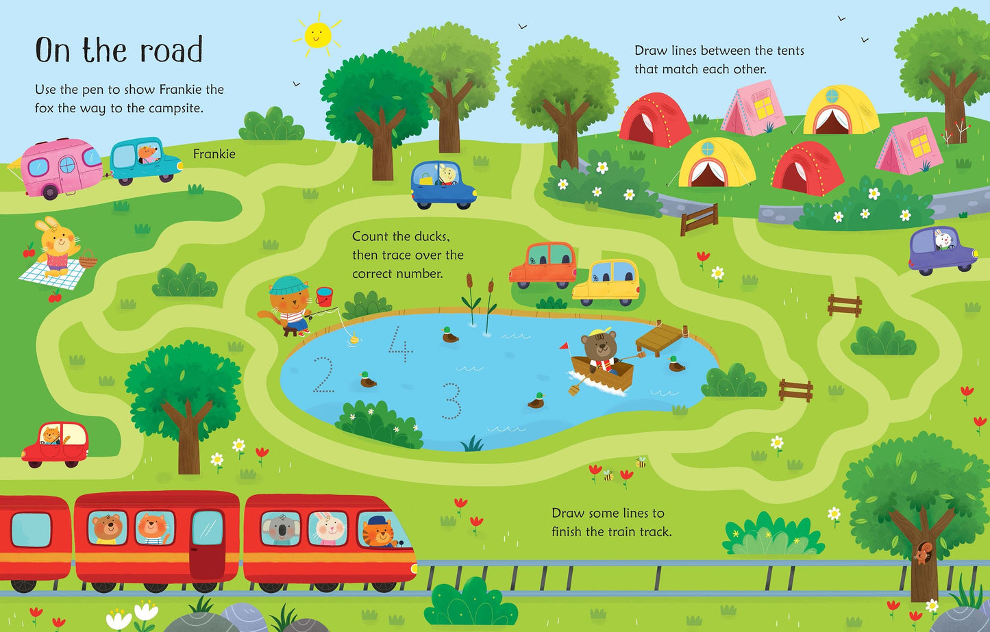 Usborne Wipe-Clean Travel Activities Practise Pen Control Activity Book 可擦寫的旅行活動 寫字訓練遊戲書