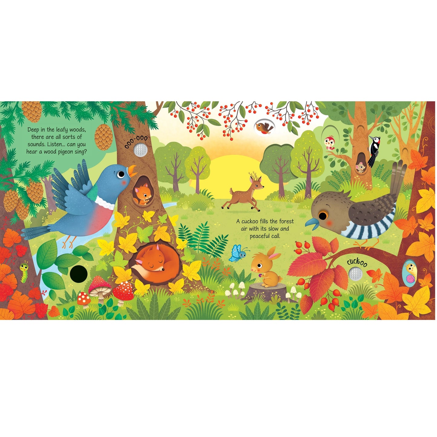 Usborne Woodland Sound Book 叢林觸摸發聲書