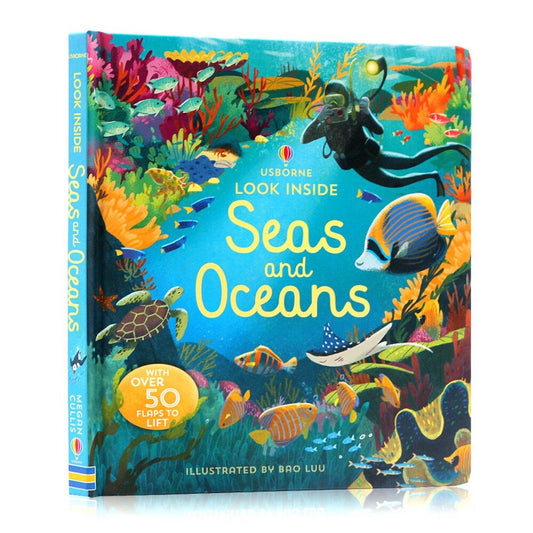 Usborne Look Inside Seas and Oceans 海洋 揭秘系列翻翻書