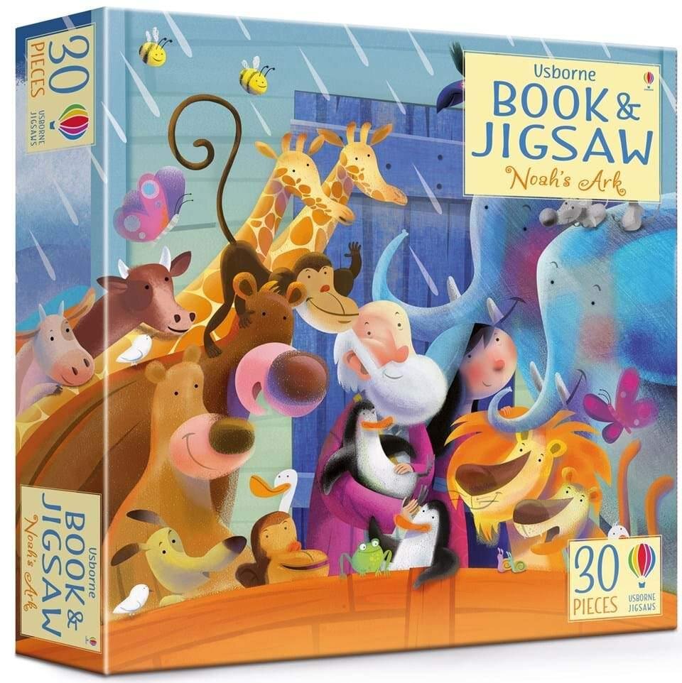 Usborne Book and Jigsaw Noah's Ark 2合1圖書&拼圖禮盒 挪亞方舟 Book and Jigsaw Noah's Ark