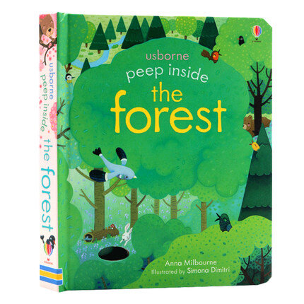 Usborne Peep inside The Forest 偷偷看森林揭秘 幼兒小翻頁紙板書