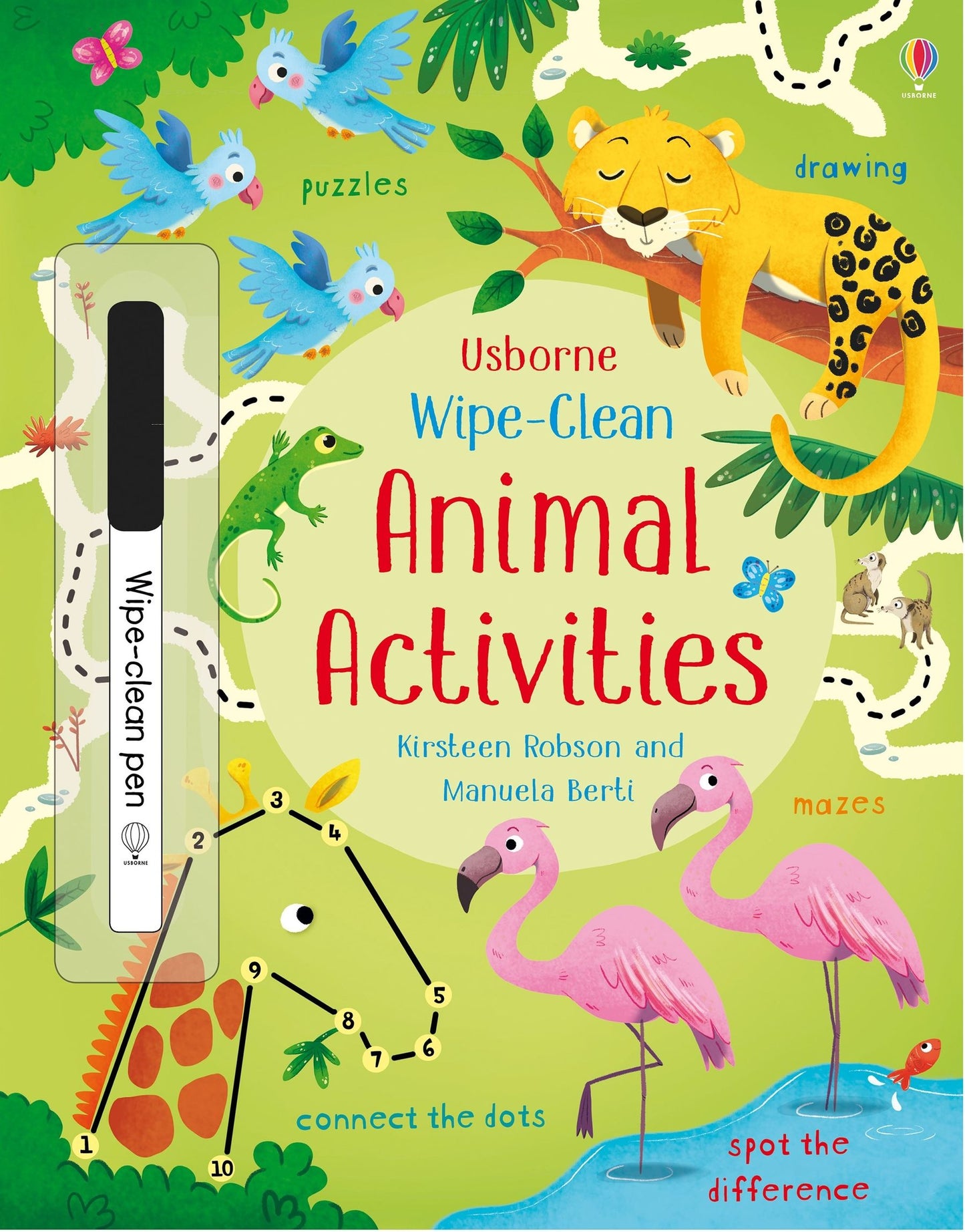 Usborne Wipe-Clean Animal Activities 可擦寫 動物活動書