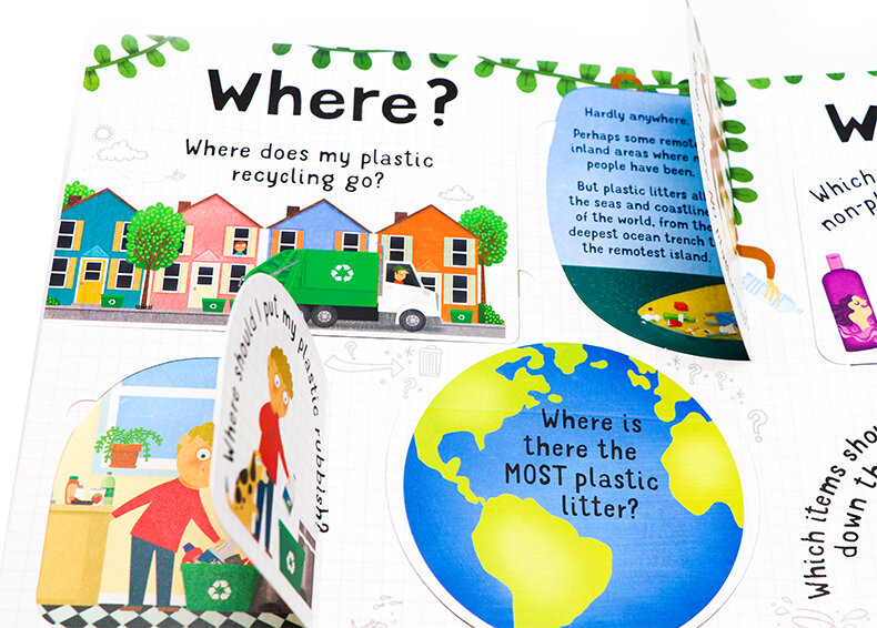Usborne Lift-the-Flap Questions and Answers about Plastic 塑膠 問答百科翻翻書