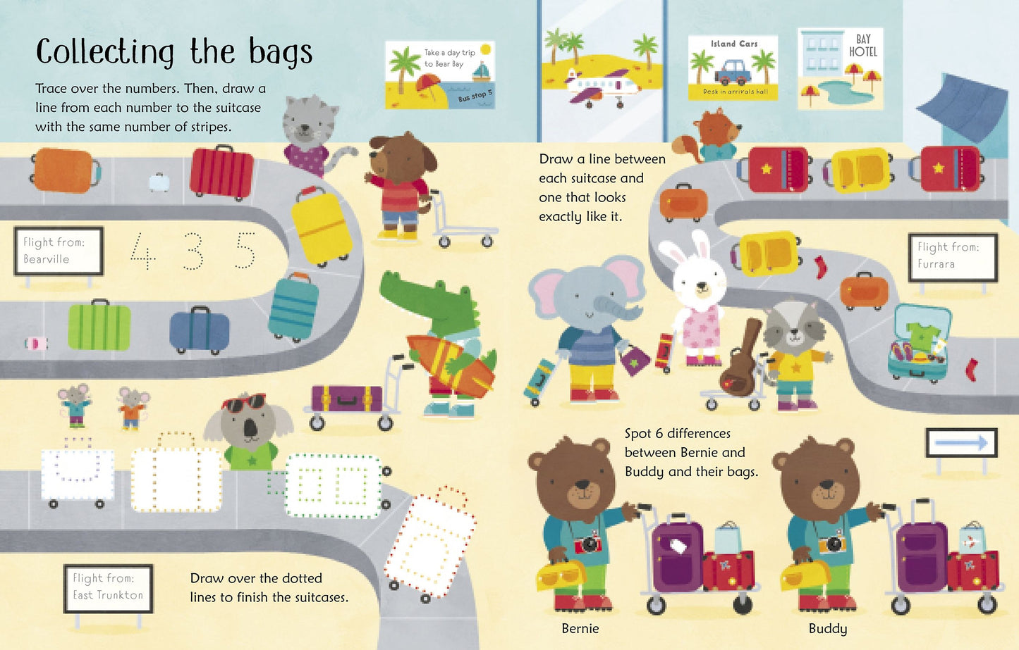 Usborne Wipe-Clean Airport Activities Writing Skill Book 可擦寫的機場活動寫字訓練書