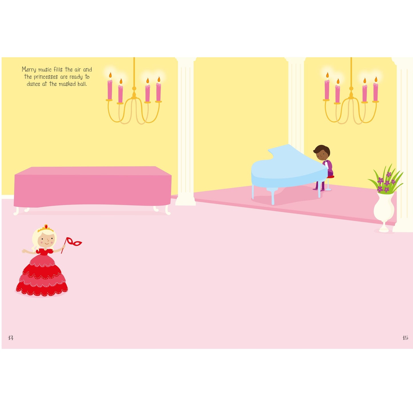 Usborne Sparkly Princess Sticker Book 閃亮公主貼紙書