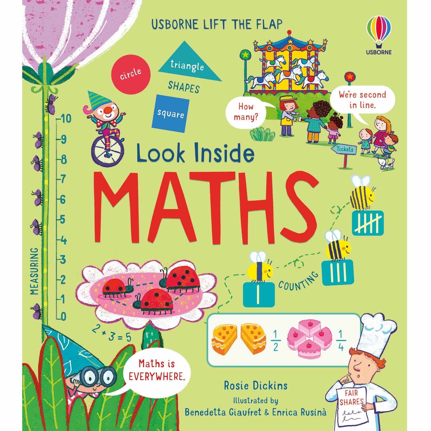 Usborne Look Inside Maths 幼兒互動翻翻書 數學