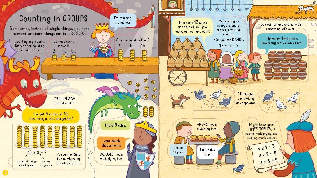 Usborne Look Inside Maths 幼兒互動翻翻書 數學