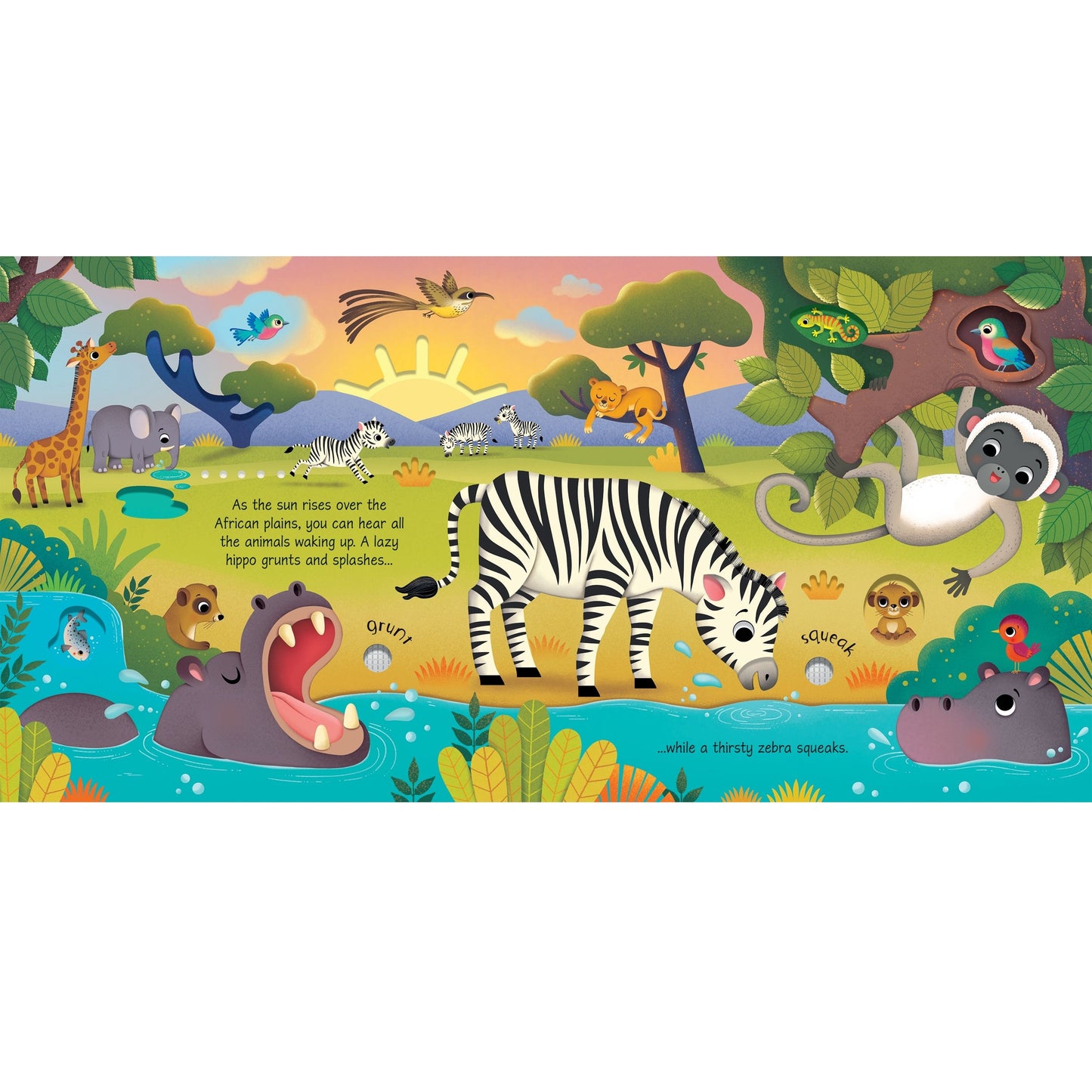 Usborne Wild Animals Sound Book 野生動物觸摸發聲書