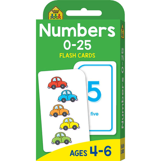 Hinkler School Zone Numbers 0-25 Flash Cards 數字0-25抽認卡