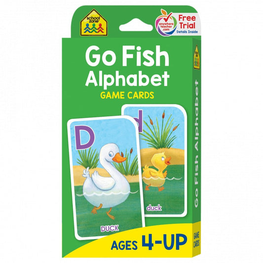 Hinkler School Zone Go Fish Alphabet Game Cards 大小楷字母遊戲卡