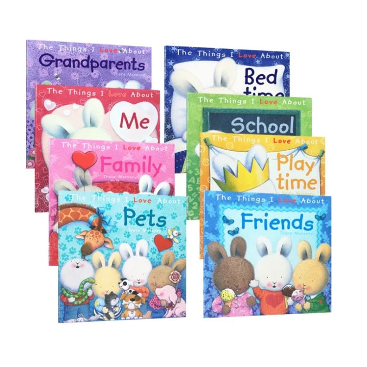 The Things I Love About 8 Books Set 毛毛兔正向情緒 8冊繪本套裝