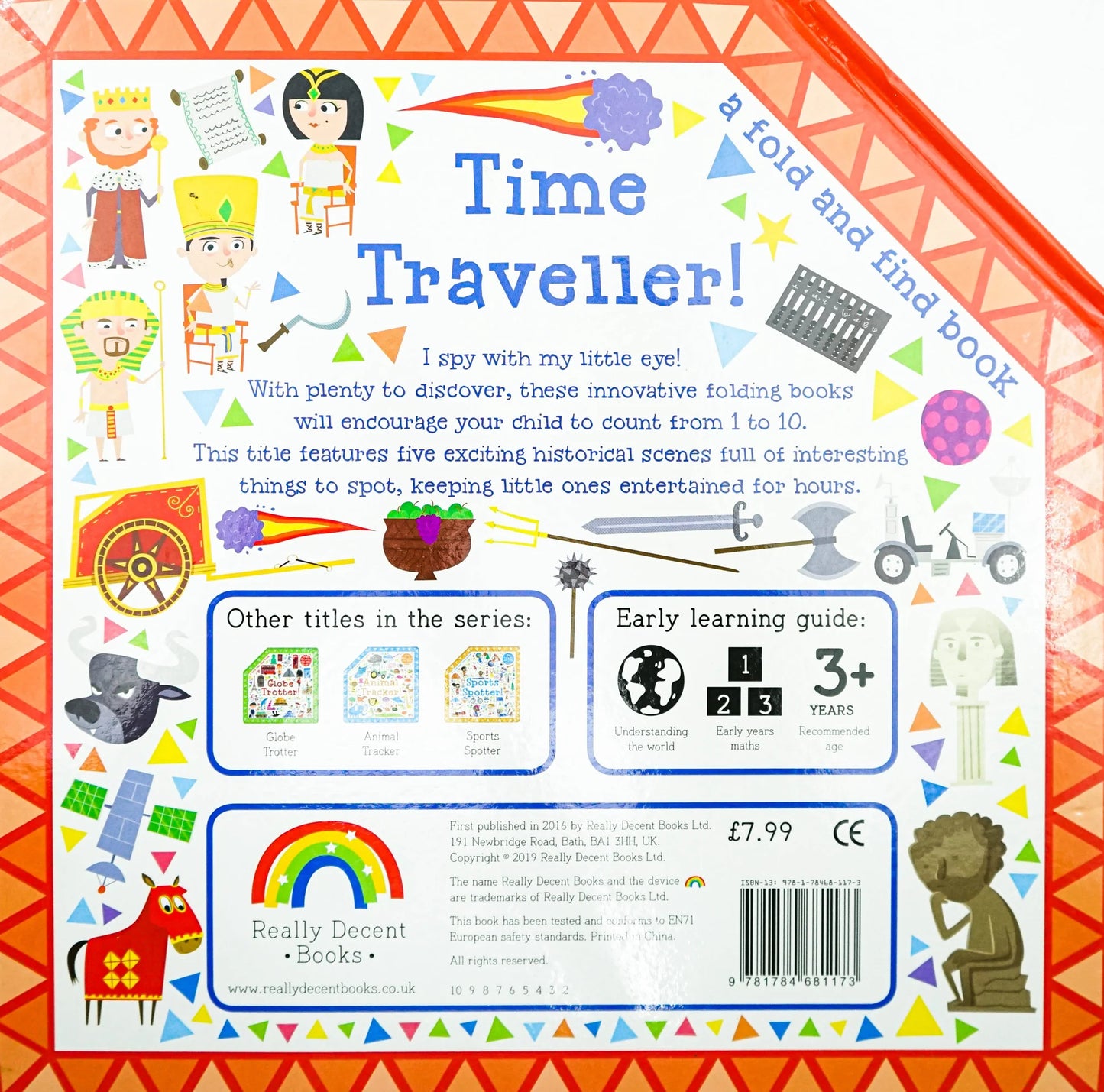 Find Time Traveller! Big Folding Book Hardcover 找找看時光旅行大發現-摺疊硬皮書