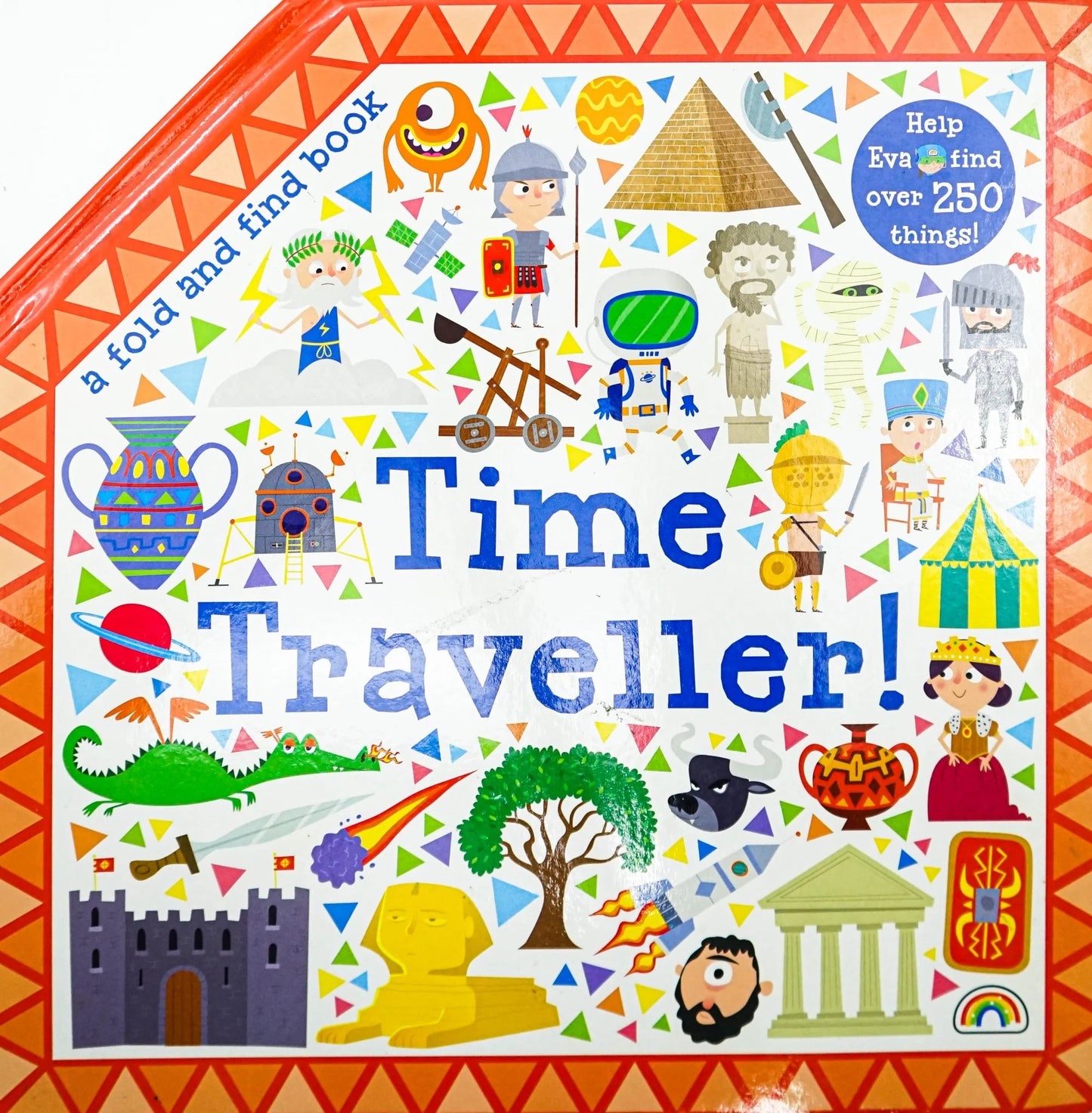 Find Time Traveller! Big Folding Book Hardcover 找找看時光旅行大發現-摺疊硬皮書