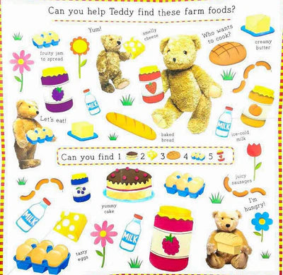 Find with Teddy Farm Big Folding Book Hardcover 找找看泰迪農場-摺疊硬皮書