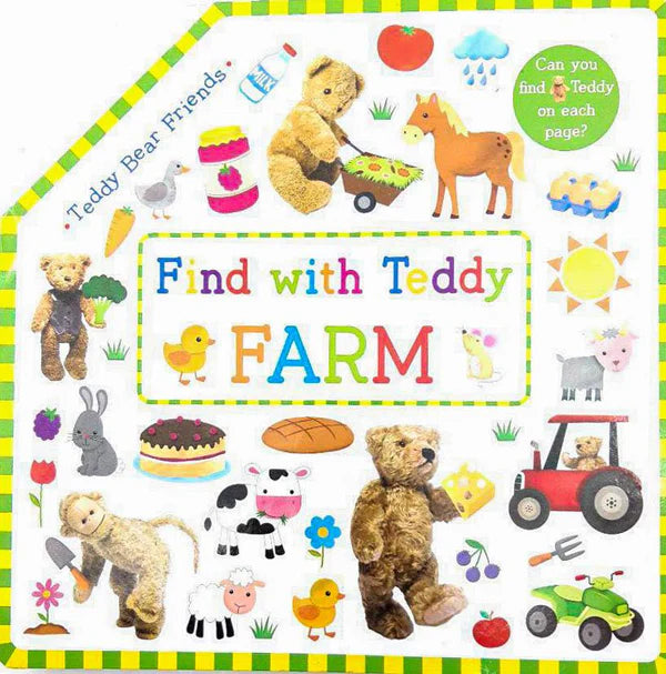 Find with Teddy Farm Big Folding Book Hardcover 找找看泰迪農場-摺疊硬皮書