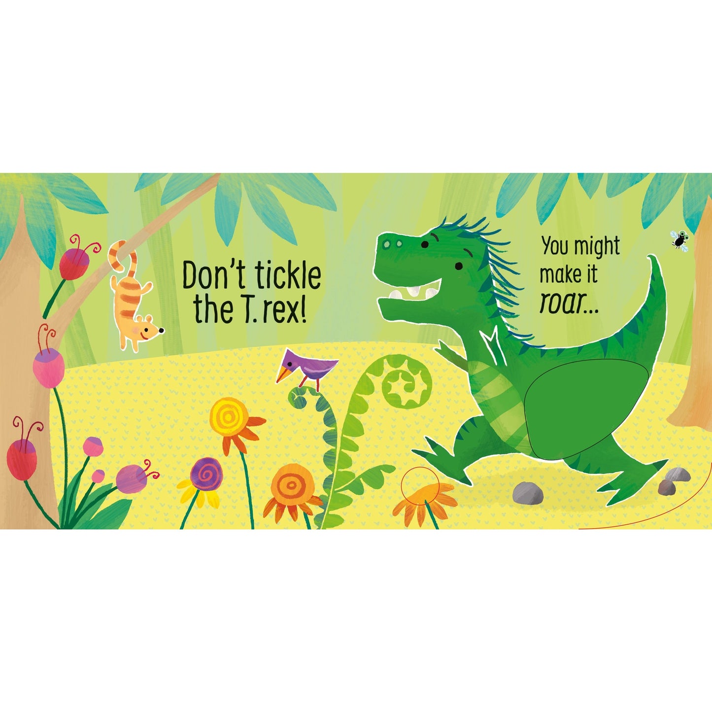 Usborne Don't Tickle the T. rex! Touchy-Feely Sound Book 暴龍搔搔癢！絨毛觸摸發聲書