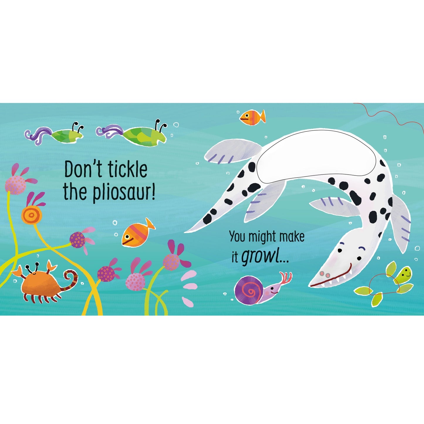 Usborne Don't Tickle the T. rex! Touchy-Feely Sound Book 暴龍搔搔癢！絨毛觸摸發聲書