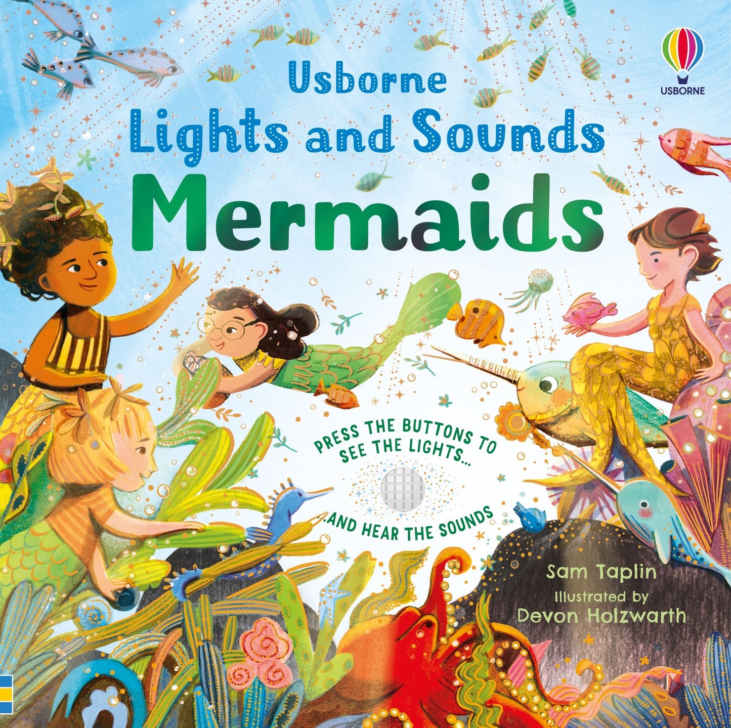 Usborne Lights and Sounds Mermaids Sound Book 美人魚發光與發聲書