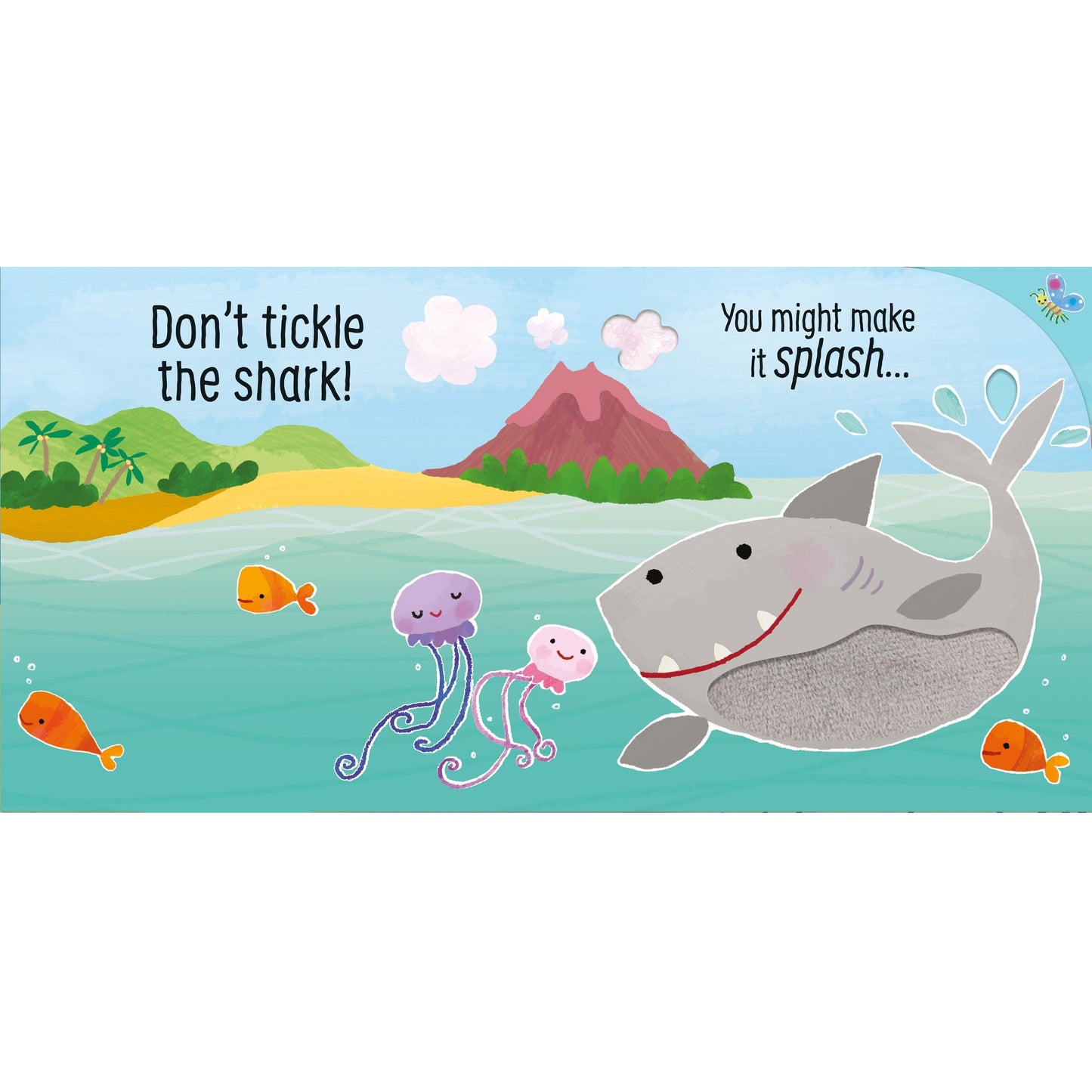 Usborne Don't Tickle the Shark! Touchy-Feely Sound Book 鯊魚搔搔癢！絨毛觸摸發聲書