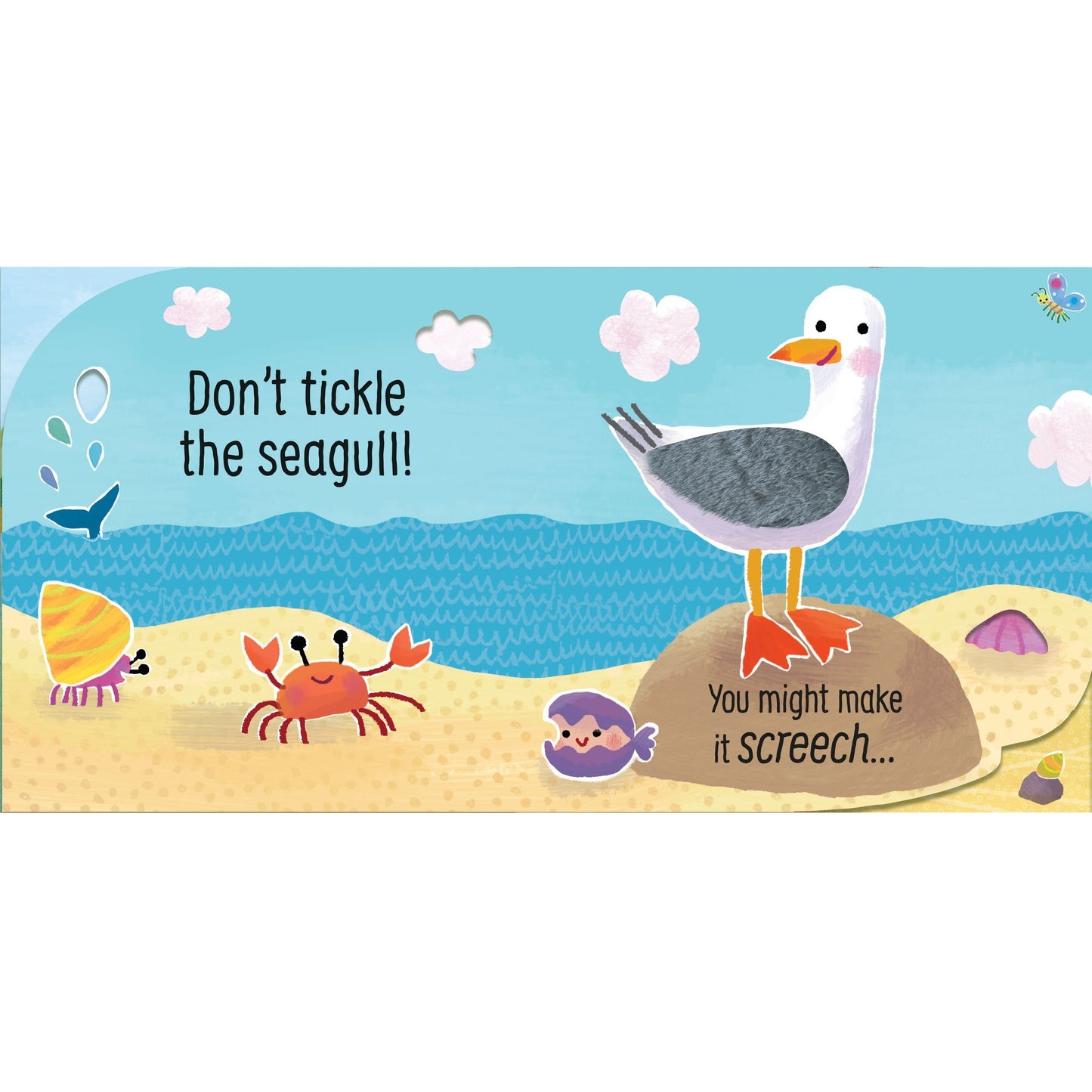 Usborne Don't Tickle the Shark! Touchy-Feely Sound Book 鯊魚搔搔癢！絨毛觸摸發聲書