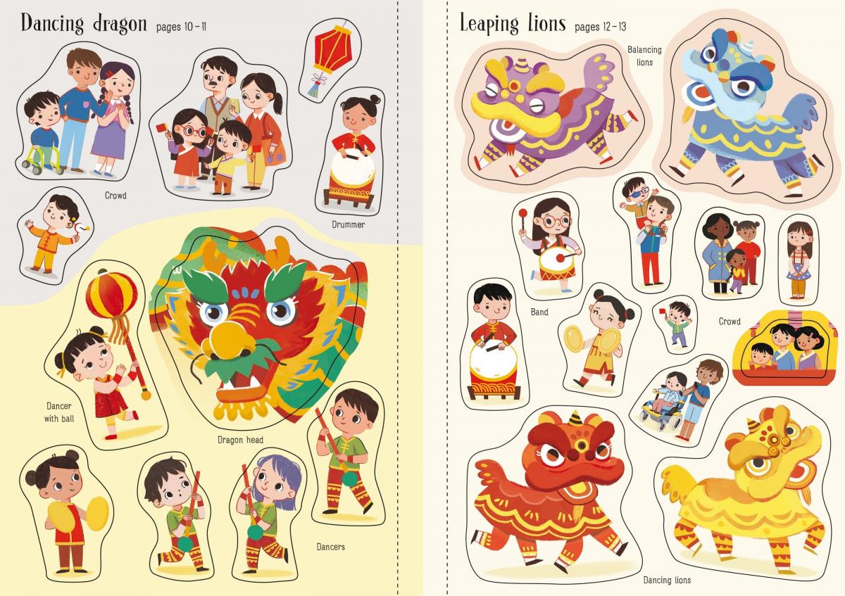Usborne Little First Stickers Chinese New Year 農曆新年貼紙書