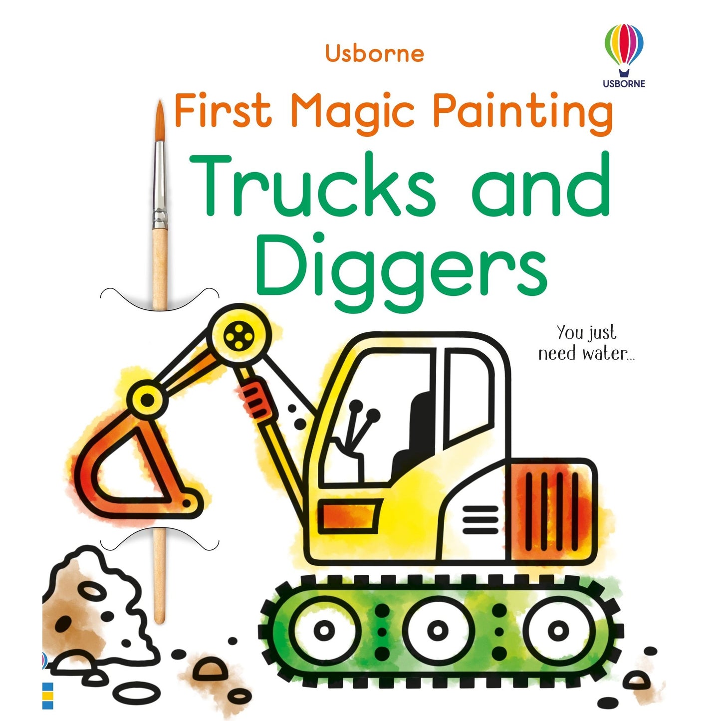 Usborne First Magic Painting Trucks and Diggers 我的第一本神奇水畫書：卡車和挖掘機