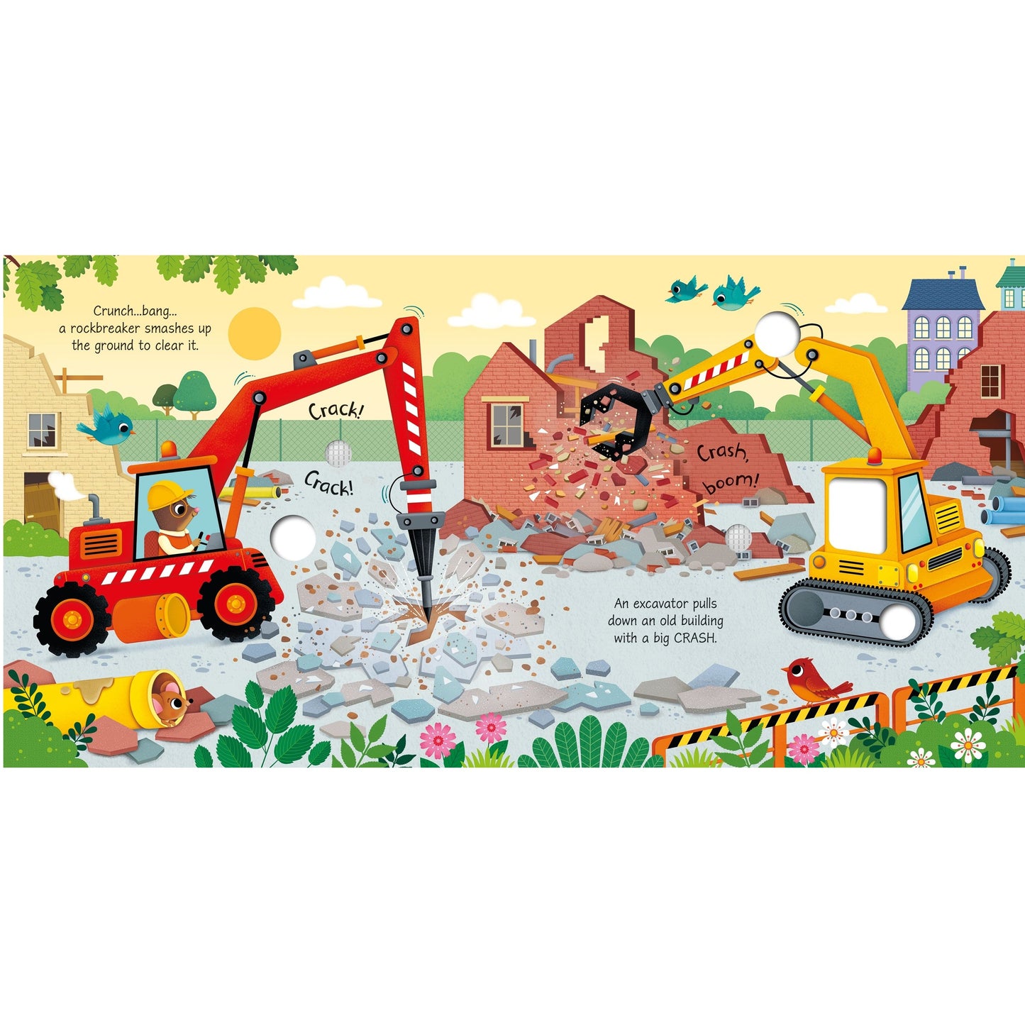 Usborne Building Site Sound Book 建築工地觸摸發聲書