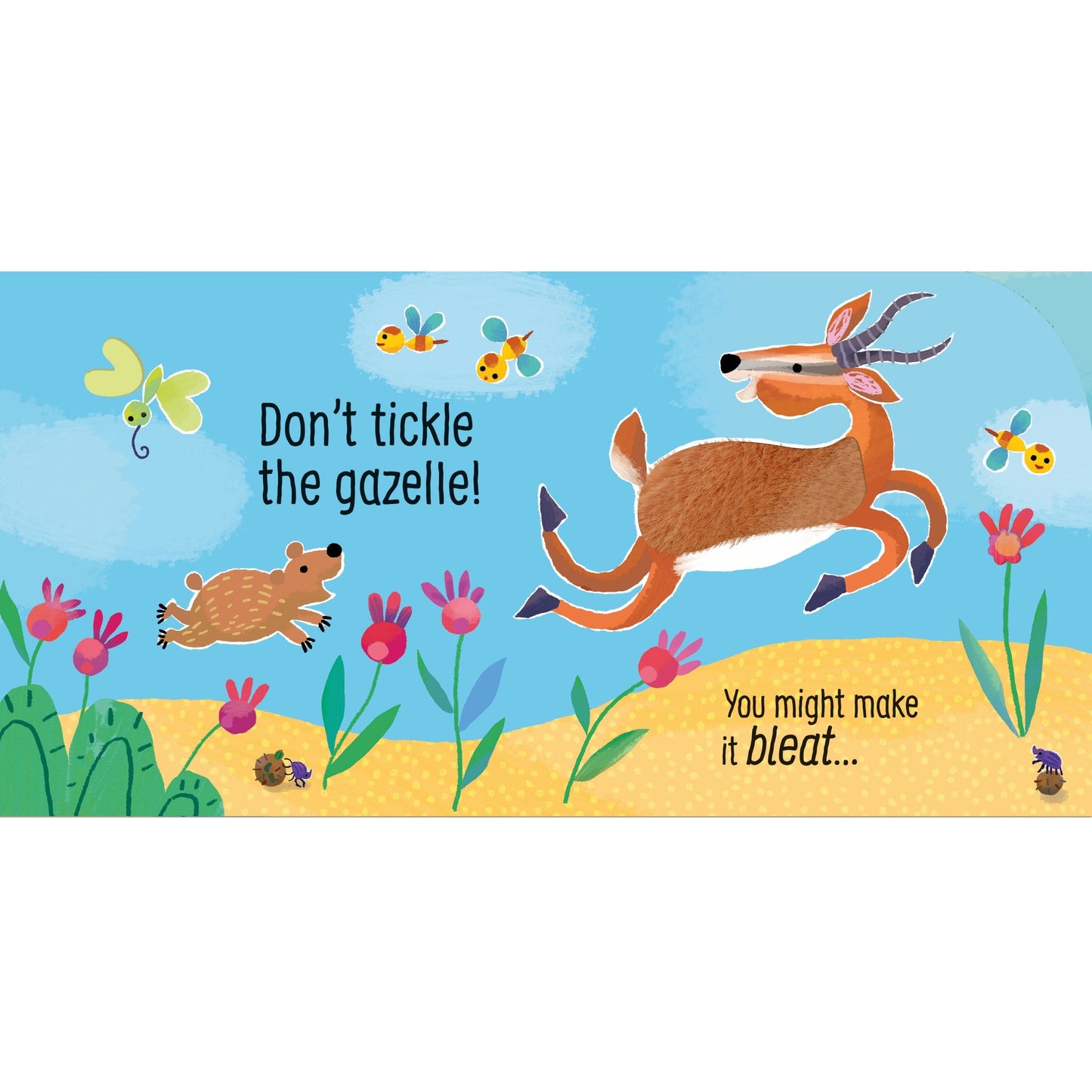 Usborne Don't Tickle the Rhino! Touchy-Feely Sound Book 犀牛搔搔癢！絨毛觸摸發聲書