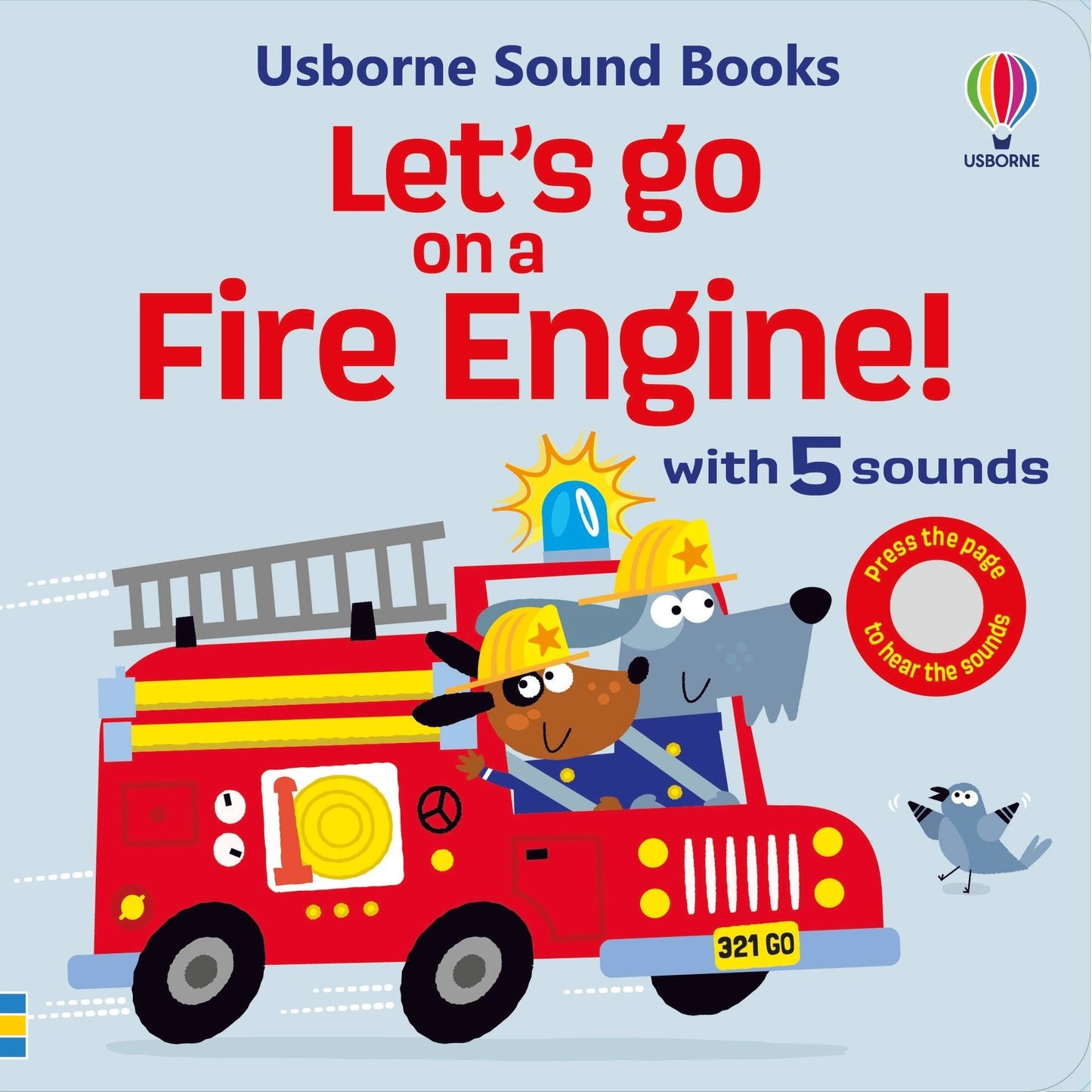 Usborne Let's go on a Fire Engine Sound Book 一起坐消防車觸摸發聲書